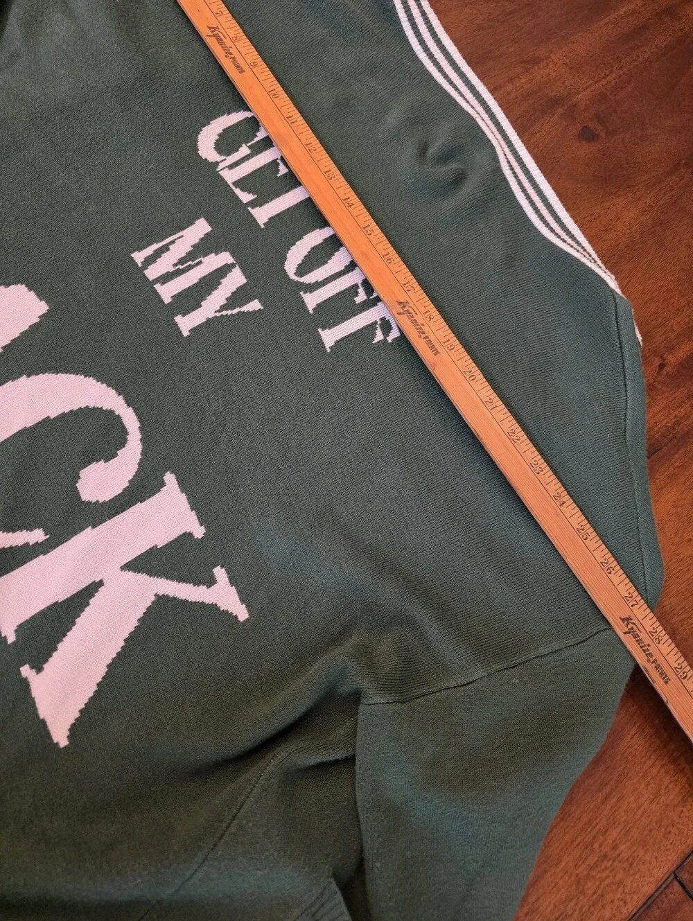 Fore Alll Womens XL Green Collegiate Golf Babe Cardigan Patches Preppy Academia